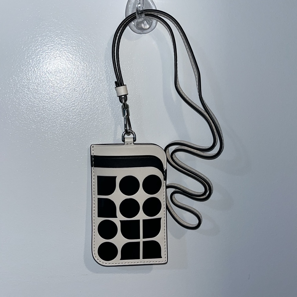 kate spade NWT! Noel Lanyard - Black/White